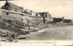 CPA Cote d'Emeraude Saint Malo Les Remparts partie occidentale 