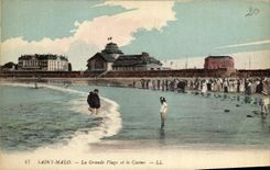 CPA Saint Malo La Grande Plage et le Casino 