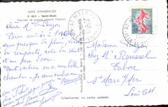 CPA Cote d'Emeraude Saint Malo Navires de guerre bassin Vauban Bateau