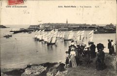 CPA Cote d'Emeraude Saint Malo Vue Generale 