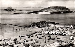 CPA En Bretagne Saint Malo Plage de Bon Secours et les Beys 