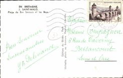 CPA En Bretagne Saint Malo Plage de Bon Secours et les Beys 