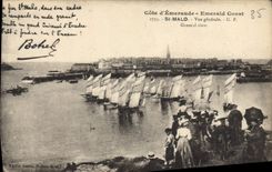CPA Cote d'Emeraude Saint Malo vue generale 