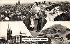 CPA Souvenir de Clermont Ferrand Vue generale 