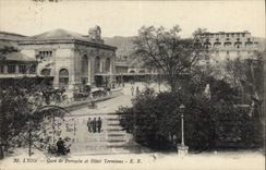 CPA Lyon Gare de Perrache et Hotel Terminus 