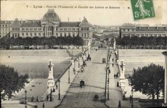 CPA Lyon Pont de l'Universite et Faculte des Lettres et Sciences 