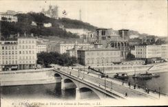 CPA Lyon Le Pont de Tilsit et le Coteau de Fourviere 