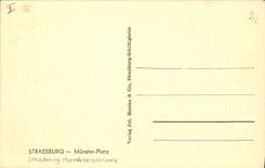 CPA Strasbourg Place de la Cathedrale 