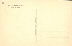 CPA Strasbourg Ponts du Rhin 