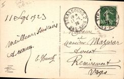 CPA Strasbourg Palais du Rhin Place de la Republique 