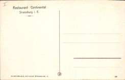 CPA Strassburg hotel de la poste 