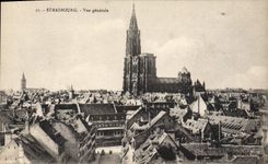 CPA Strasbourg vue generale 