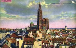 CPA Strasbourg vue generale 