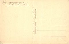 CPA Strasbourg Bas Rhine la cathedrale vue de la rue Merciere 