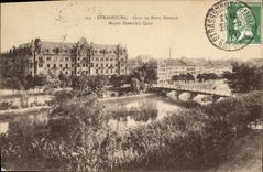 CPA Strasbourg Quai du Maire Dietrich Mayor Dietrich's Quay 