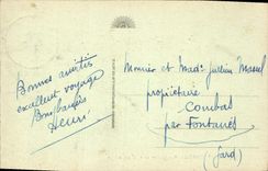 CPA Strasbourg Coucher du soleil sur le Rhin 