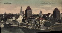 CPA Strasbourg les ponts Couverts 