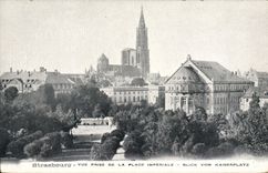 CPA Strasbourg vue prise de la place Imperiale 