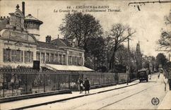 CPA Enghien les Bains la grande rue l'etablissement Thermal 