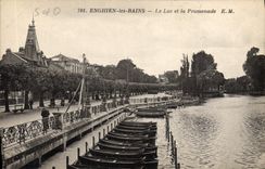 CPA Enghien les Bains le lac et la Promenade 
