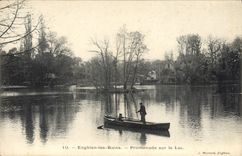CPA Enghien les Bains Promenade sur Lac 