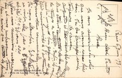 CPA Enghien les Bains coin du lac au pont de la Muse