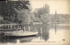 CPA Enghien les Bains un coin du lac 