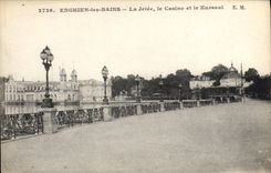 CPA Enghien les Bains la Jetee le casino et le Kursaal 