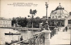 CPA Enghien les Bains le Nouveau Pavillos le jardin des Roses et le Theatre du casino 