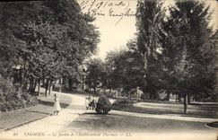 CPA Enghien le jardin de l'Etablissement Thermal 