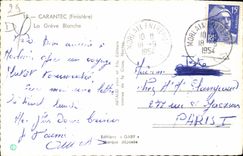 CPA Carantec Finistere la Greve Blanche
