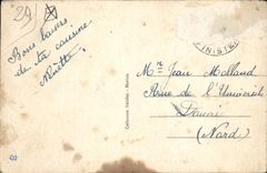 CPA Carantec Finistere l'Ile Louet et le Phare