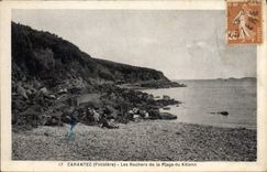 CPA Carantec Finistere les Rochers de la plage du Kelenn 
