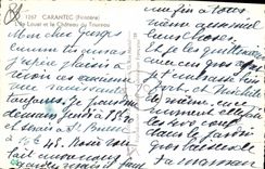 CPA Carantec Finistere l'Ile et le chateau du Taureau