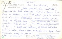 CPA Carantec Finistere chapelle de Calot