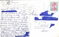 CPA Bretagne Carantec vue de Pen an Lann vers le Phare de l'Ile Louet et la celebre chateau historiq