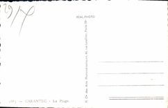 CPA Carantec la plage 