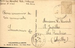 CPA Villennes sur Seine Bords de Seine le Vieux pont 