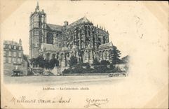 CPA Le Mans la cathedrale Abside 