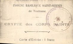 CPA Insigne Basilique Saint Sernin de Toulouse 