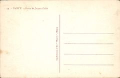 CPA Nancy statue de jacques Callot 