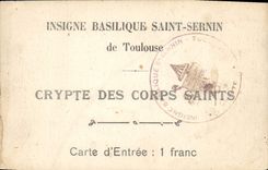 CPA Insigne Basilique Saint Sernin de Toulouse 