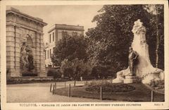 CPA Toulouse fontaine du jardin des plantes et monument d'armand sylvestre 