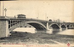 CPA Toulouse le pont Saint Michel 