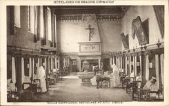 CPA Hotel Dieu de Beaune Cote d'Ore salle saint Louis restaurant au XVII siecle 