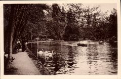 CPA Beaune Cote d'Or Parc de la Bouzaire le lac et la plage 