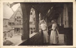 CPA Hotel Dieu de Beaune cote d'Or galerie du premier Etage 