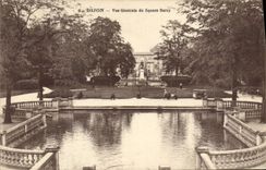 CPA Dijon vue generale du square Darcy 