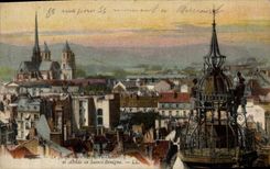 CPA Dijon Le Jacquemart de Notre Dame et Abside de Sainte Benigne 