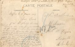 CPA Dijon Hotel des Postes et rue du Chateau